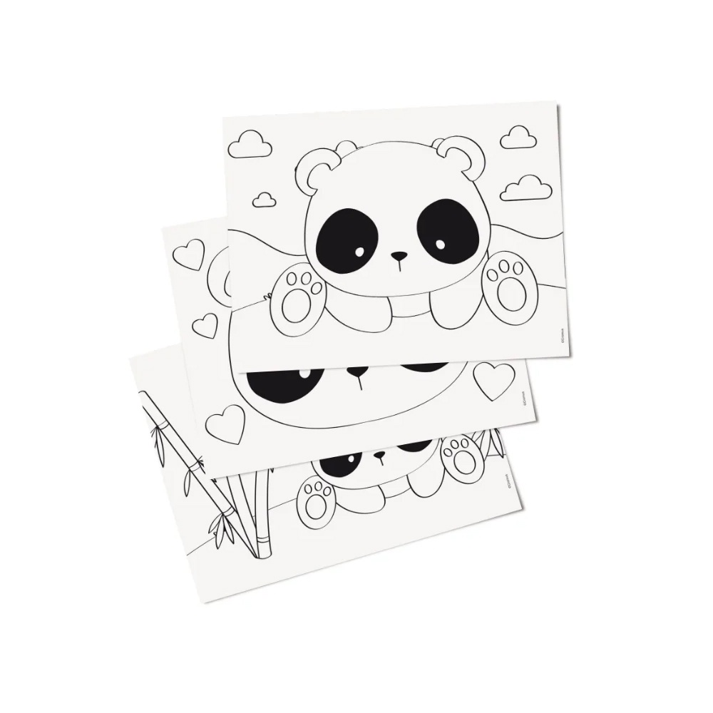 Folhas para Colorir Festa Panda - Cromus - Rizzo Festas em Oferta na Shopee