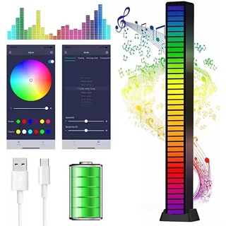 Barra Torre De Led Rítmica Rgb Sensor De Som+ 18 Modos Gamer em Oferta na Shopee