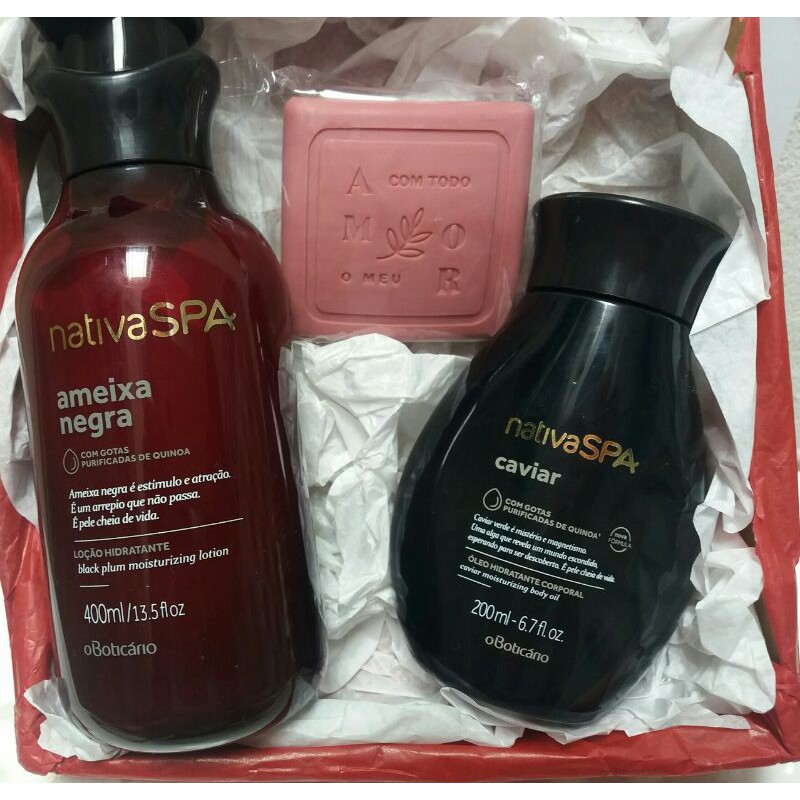 kit nativa spa hidratante + óleo corporal caviar + sabonete ameixa Shopee Brasil kit nativa spa hidratante + óleo corporal caviar + sabonete ameixa Shopee Brasil