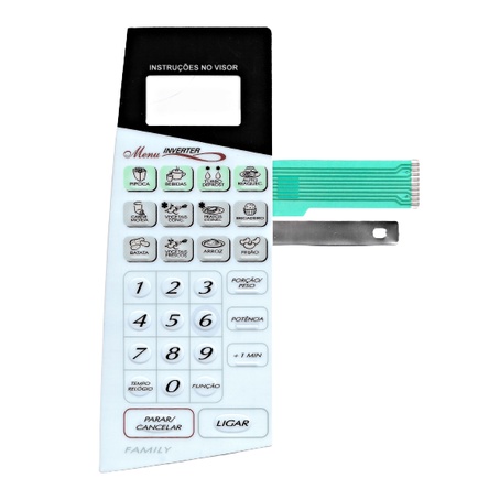 Membrana Teclado Para Microondas Panasonic Nns 62bh Menu Inverter Family
