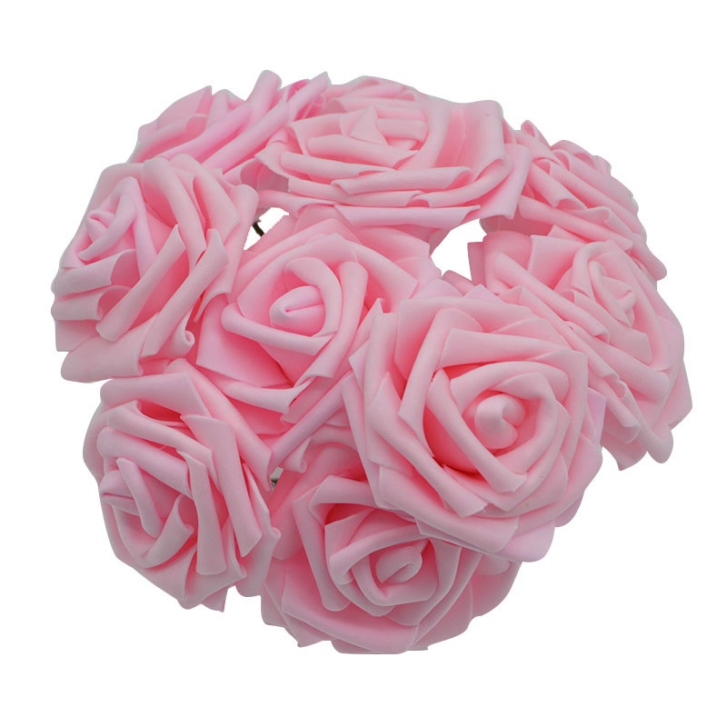 50 Pcs) 8 Cm Grande Rosa Artificial Cabeça De Flores Com Hastes Presentes  Da Festa De Casamento Casa DIY Decoração Parede Artesanal | Shopee Brasil