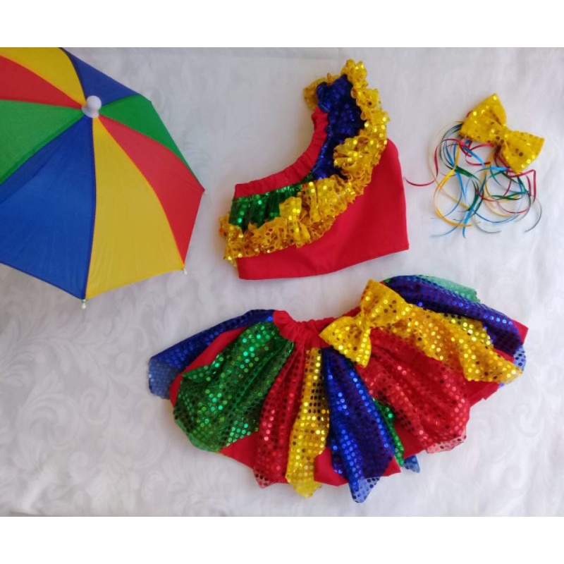 Fantasia Infantil Frevo em Oferta na Shopee