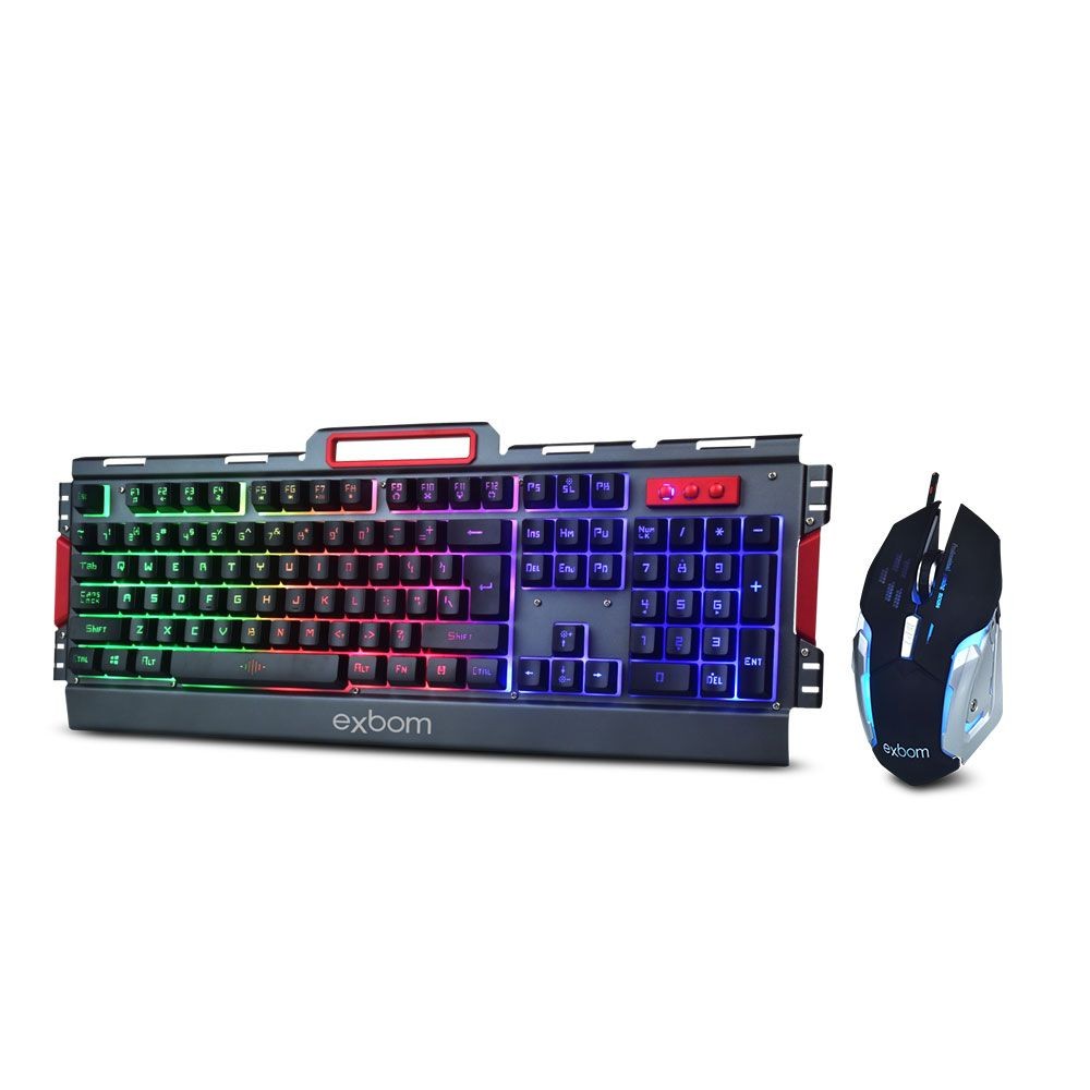 Kit Gamer Teclado E Mouse Bk G Com Ilumina O De Led E Acabamento