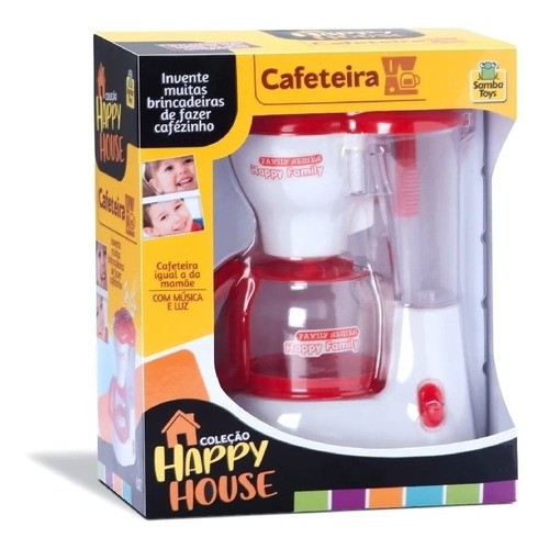 Mini Cafeteira Infantil Coleção Happy House Com Som E Luz