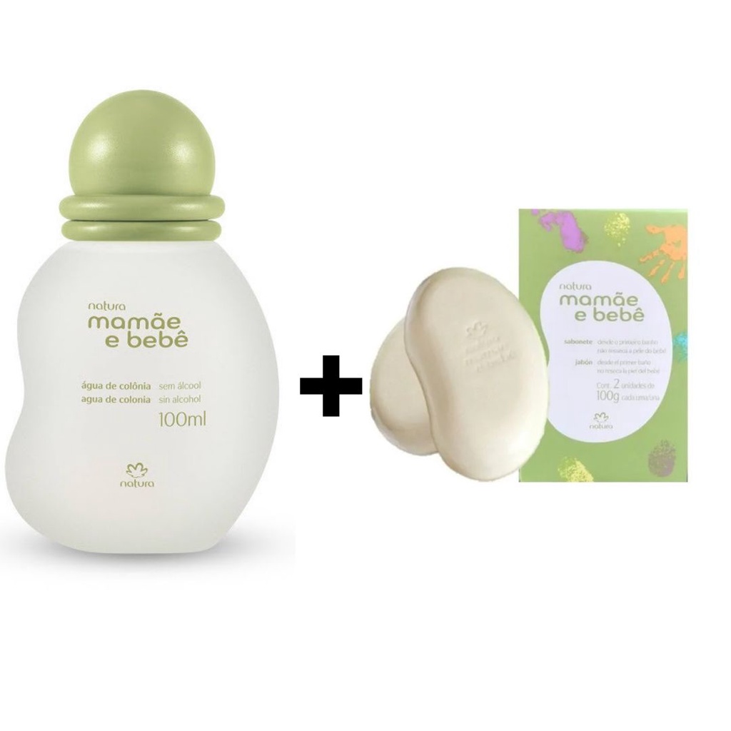 Kit Colonia Mamae E Bebe 100ml 2 Sabonete Em Barra 100g Shopee Brasil