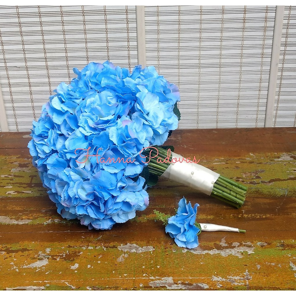 Flores artificiais Hortênsias buque de noiva artificial de casamento |  Shopee Brasil