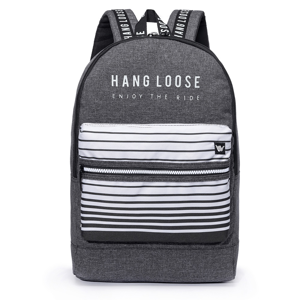 Mochila Hang Loose Webbing Original Moderna Masculina Preta