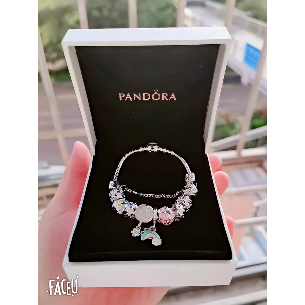 Personalidade Pulseira Arco-Íris Sonho Menina DIY Fashion Butterfly Bracelet (Com Caixa)  ...
