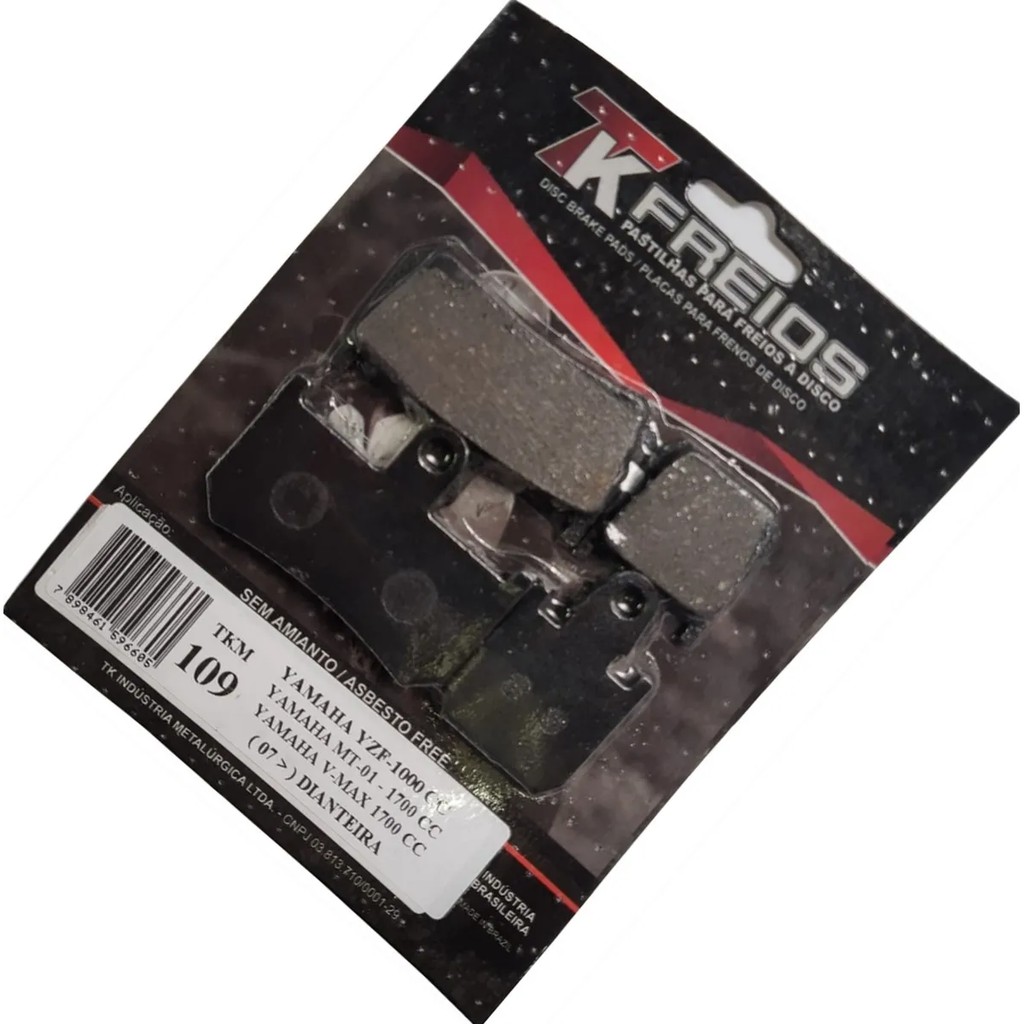 Pastilha Freio Dianteiro Tk Yamaha Yzf 1700 Mt 01 V Max 1700