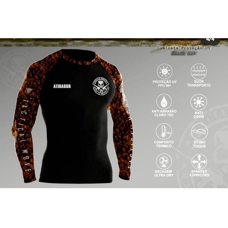 Locura La forma crucero Camiseta/camisa Termica Personalizada Segunda Pele Proteção Uv Anti  Odor(original) | Shopee Brasil