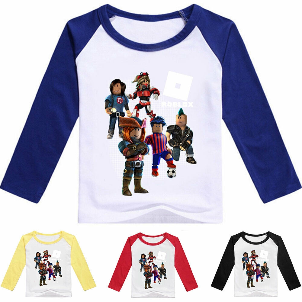 Outono Roblox Camisetas Criancas Meninos Meninas Manga Comprida Casual Tops Tee Roupas Shopee Brasil - outono roblox t shirts meninas meninos camisola vermelho noze dia traje crianças esporte camiseta crianças hoodies t shirt de manga longa tops tees