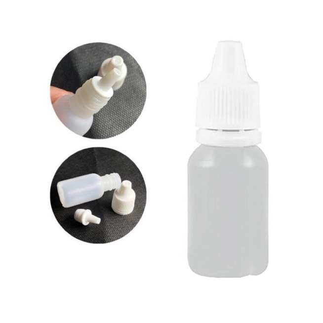 Frasco Conta Gotas 10ml Plástico c/ Lacre
