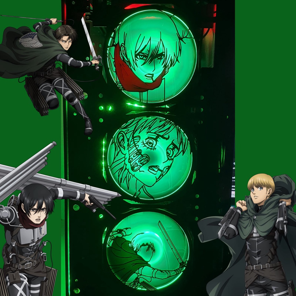 Shingeki No Kyojin - Attack on Titan - Cover para Fan Cooler 120mm