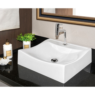 Kit Cuba Meca Branca com Torneira AA05 e Válvula ABS Cromada em Oferta na Shopee