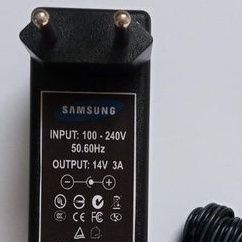 Fonte monitor Samsung 14V 3A com pino agulha no centro