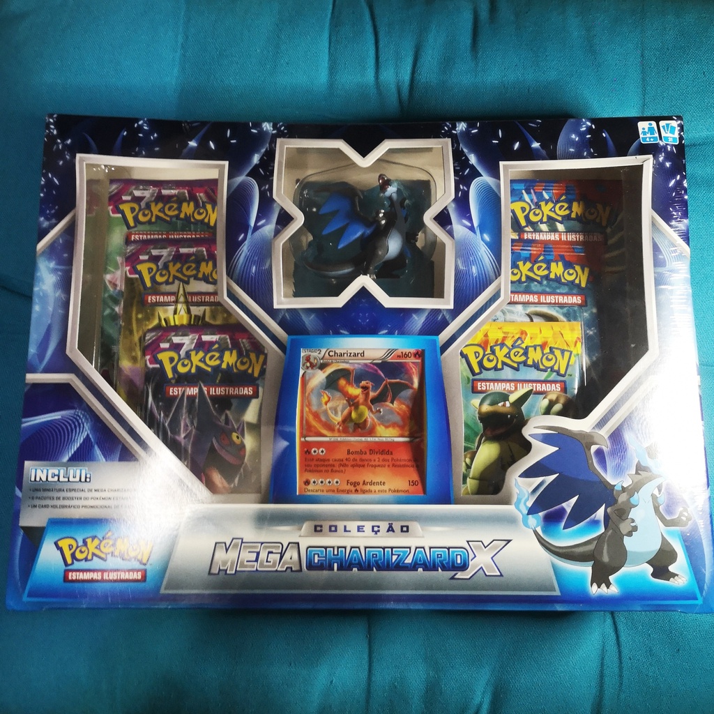 Mega Charizard X Box Lacrado Pokémon Coleção Shopee Brasil