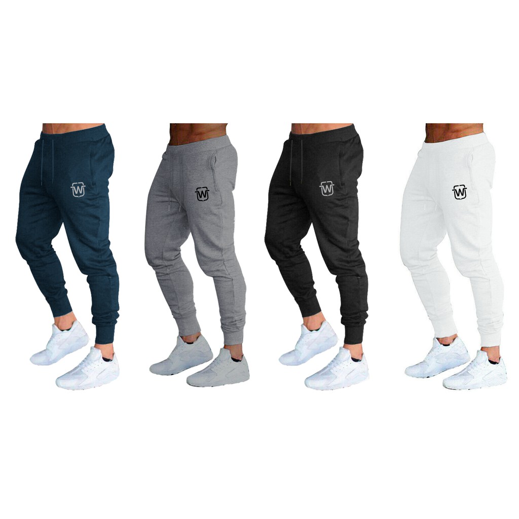 Calça De Moletom Masculina Slim Sport Academia Wooks M10