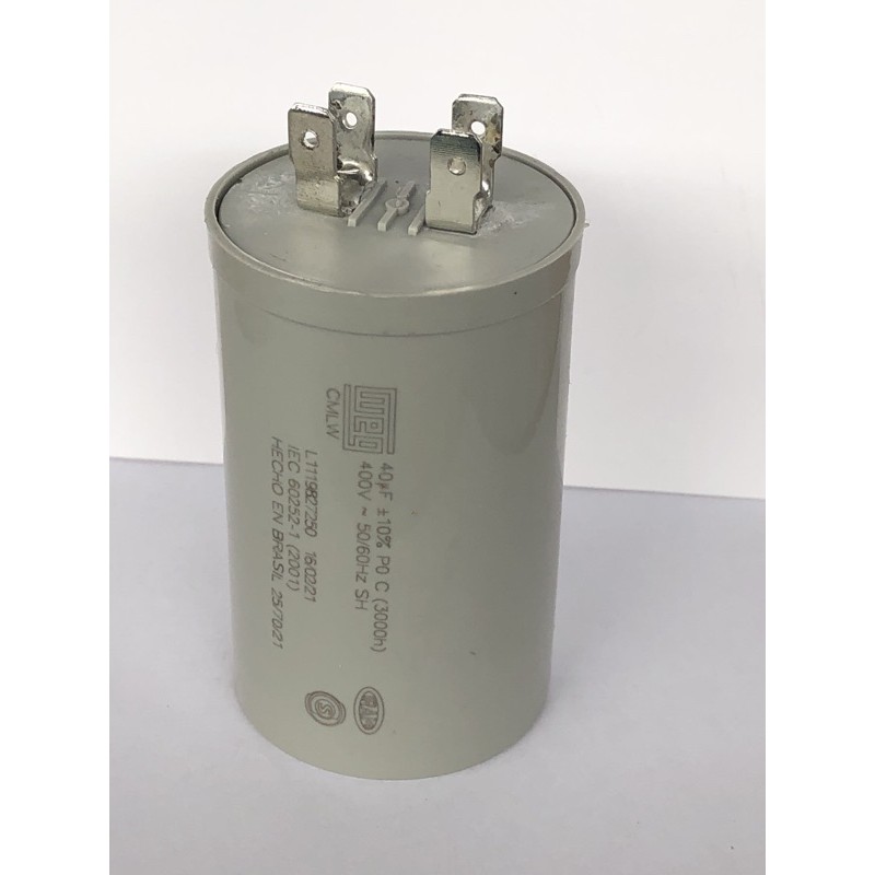 capacitor permanente 40uf 400v Weg motor 7,5cv