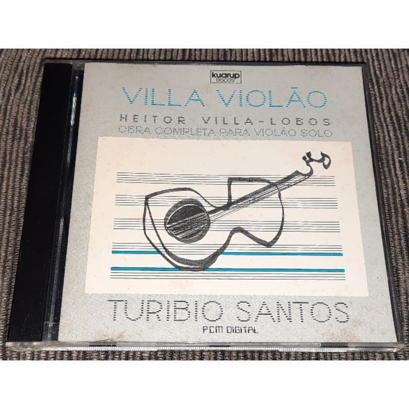 CD Villa violão turibio santos heitor villa lobos original ref 7154