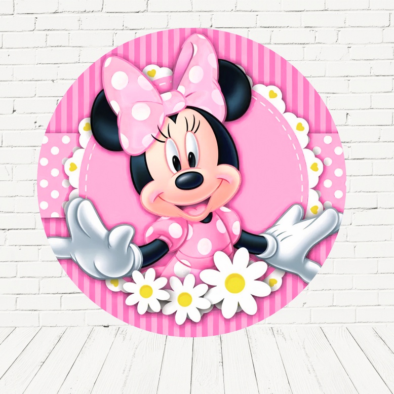 Painel Redondo Sublimado 3d C/elástico Personagem 1,50m em Oferta na Shopee