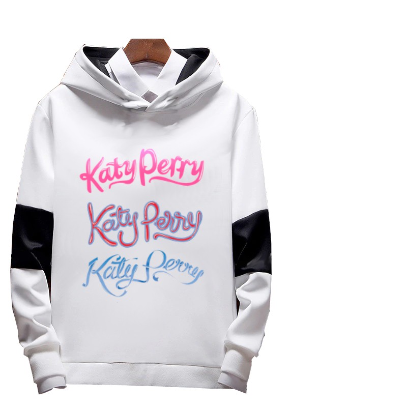 Blusa Casaco de Moletom P&B Manga Bicolor Katy Perry 2 A505