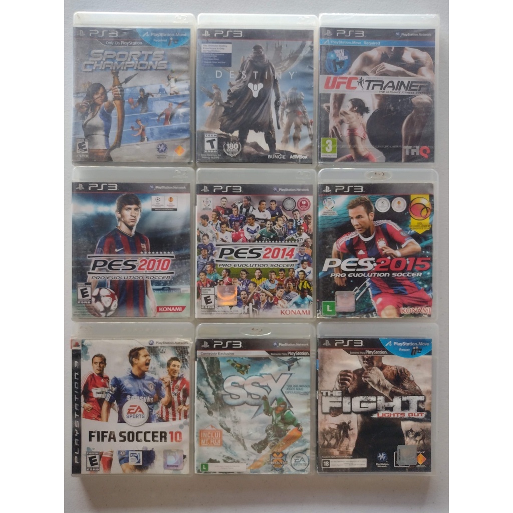 Jogos Ps3 Originais Mídia Física Playstation 3 ( PES - FIFA - Destiny - Move )