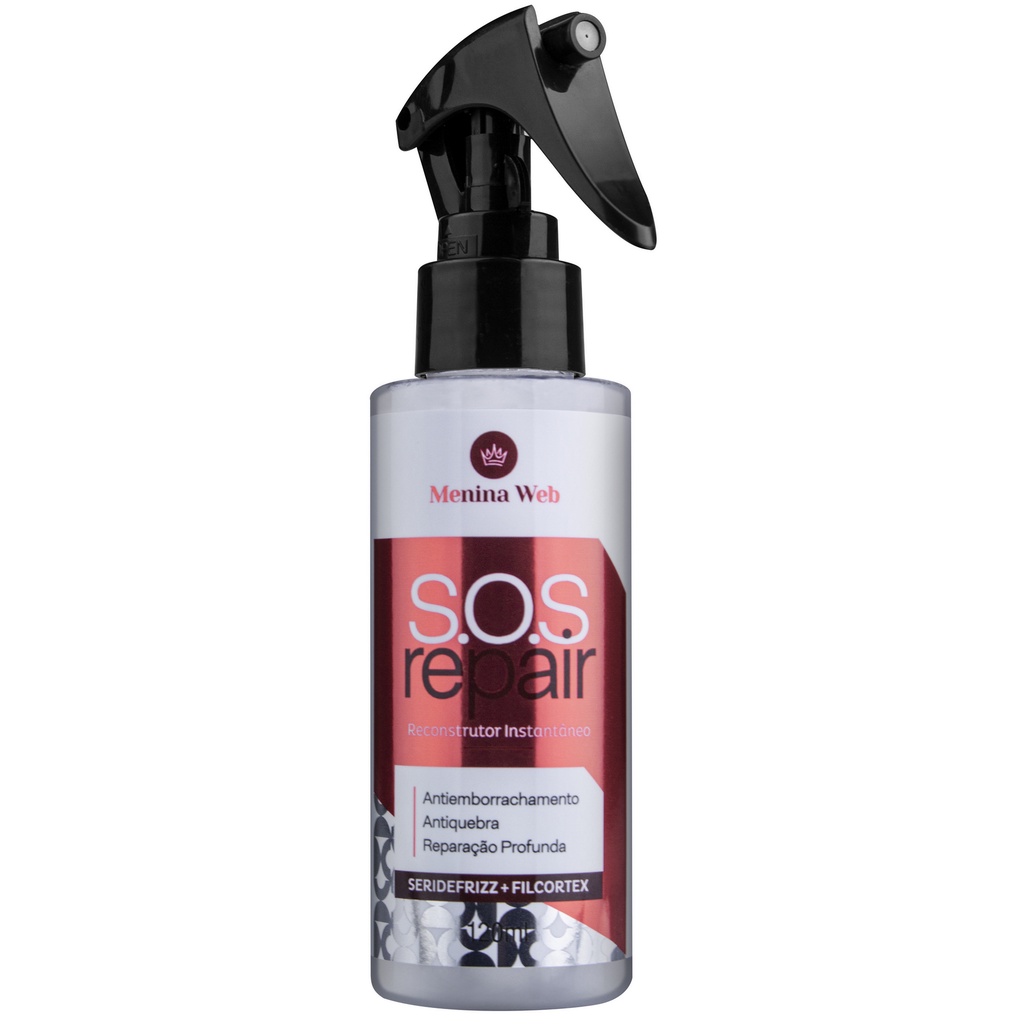 Reconstrutor Instantâneo S.O.S Repair 120ml Menina Web em Oferta na Shopee