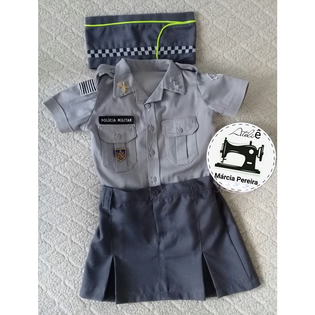 Existence mild Just overflowing Fantasia policial mirim | Shopee Brasil