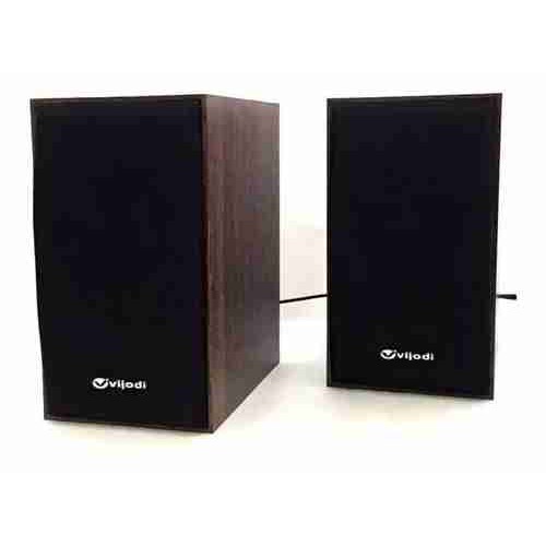 Caixa De Som Para Pc USB Computador Notebook P2 Madeira Rustica VIJODI M3