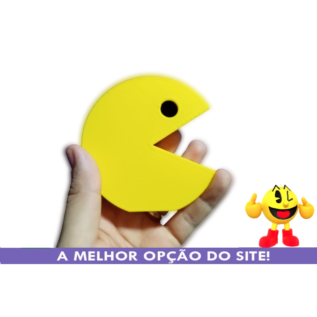 PAC-MAN Decoração de Mesa - Presente Criativo - Geek - Gamers - Anos 80