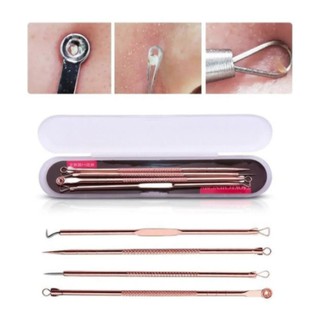Kit C/4 Extrator Cureta Tira Acne Cravos E Espinha Limpeza