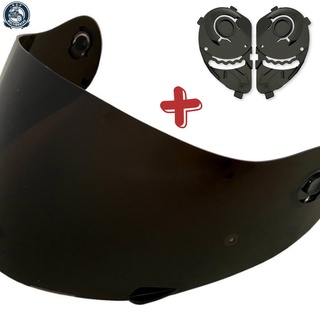 Viseira Capacete Peels Spike Fumê + Par De Reparo Fixador Lateral