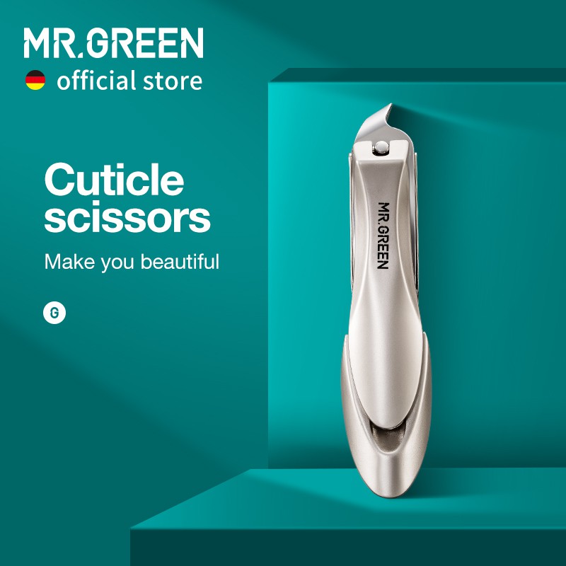 Cortador De Unhas De Borda Inclinada MR.GREEN Aço Inoxidável Ferramentas De Manicure De Ponta Oblíqua em Oferta na Shopee