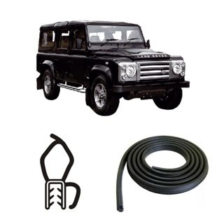 BORRACHA DO PORTA MALAS PRETA COM ABA LAND ROVER DEFENDER em Oferta na Shopee