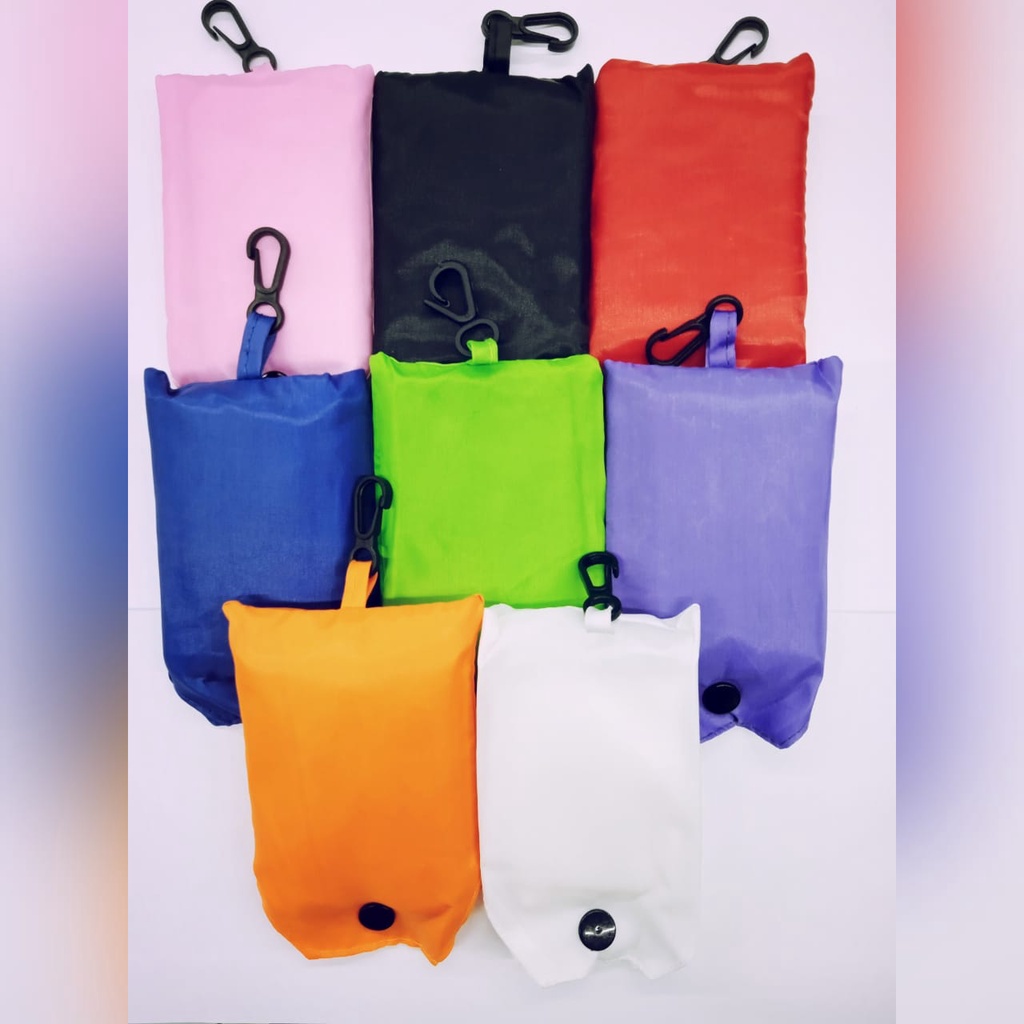 Sacola De Compras Dobrável Ecológica Liso E Estampada — imagem 2 de 2
