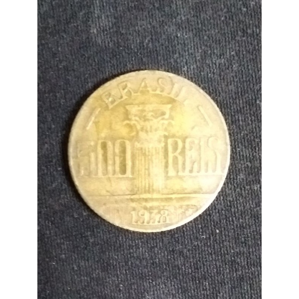 Moeda 500 Réis 1938 com Reverso Invertido