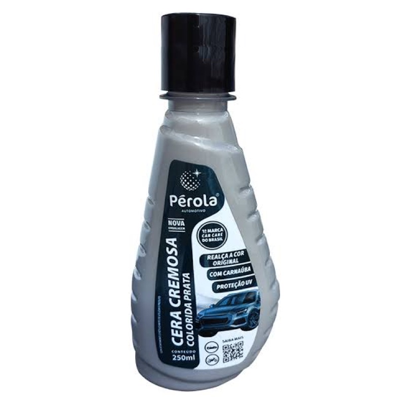 Cera Cremosa Automotiva Pérola 250ml- Prata