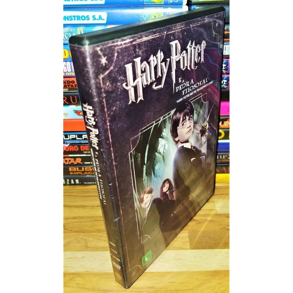 Dvd Original - Harry Potter E A Pedra Filosofal - c/ 2 Cards do Filme ...