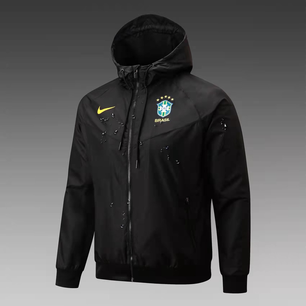 Jaqueta De Time Futebol 2022 Brasil Preto Masculina | Shopee Brasil