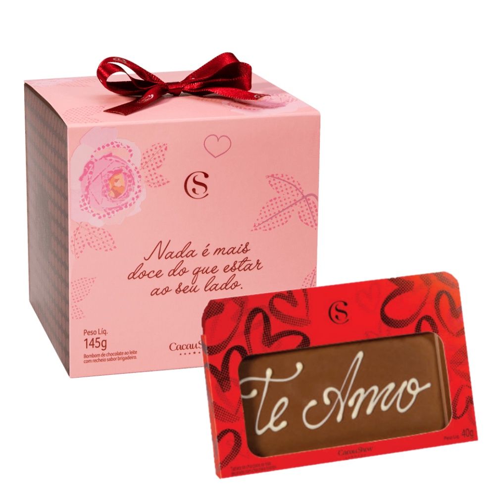 Presente Pdia Dos Namorados C Chocolates Cacau Show Cubo Shopee Brasil 5492