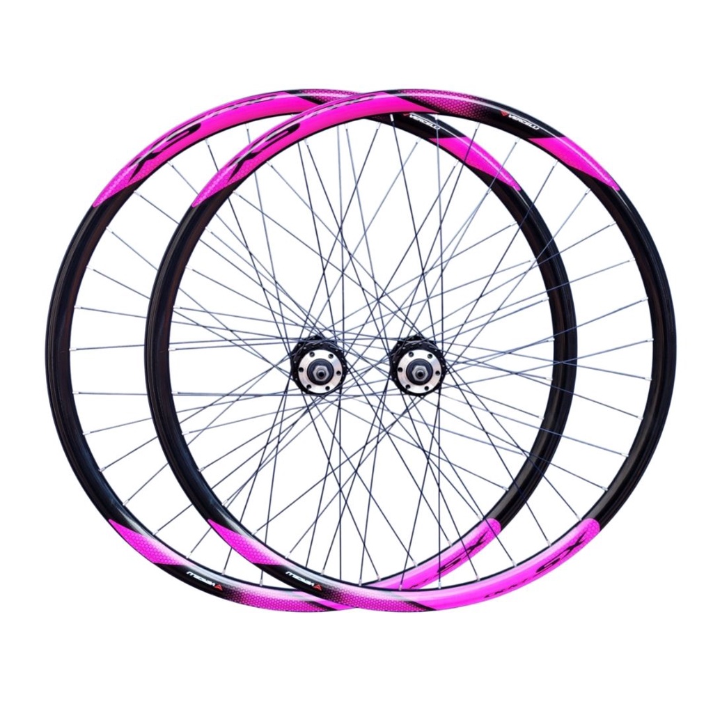 Rodas Aro 29 Mtb K7 GTS Vercelli 36 Furos MTB o Par - Rosa