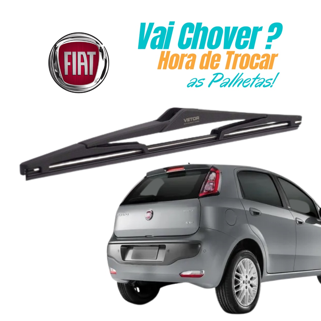Palheta Para Limpador Traseiro Fiat Punto 2008 2009 2010 2011 2012 2013 2014 2015 2016 2017 2018 em Oferta na Shopee