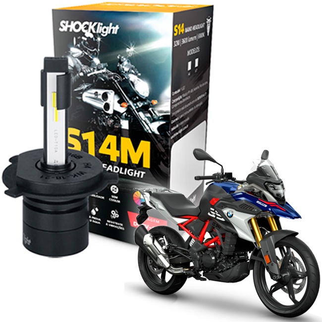 Lâmpada Ultra Led Farol Moto Bmw G 310 Gs 2016 2017 2018 em Oferta na Shopee