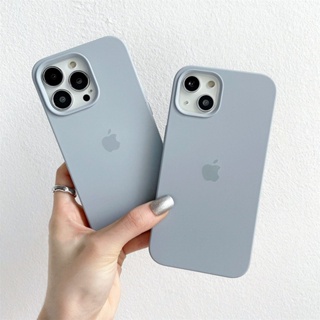 Azul Cinza Para iPhone 17/16/15/13/14/12/11/Pro max/Air/XS XR/7/8/Plus/SE/Mini/Capa De Telefone De silicone Líquido em Oferta na Shopee