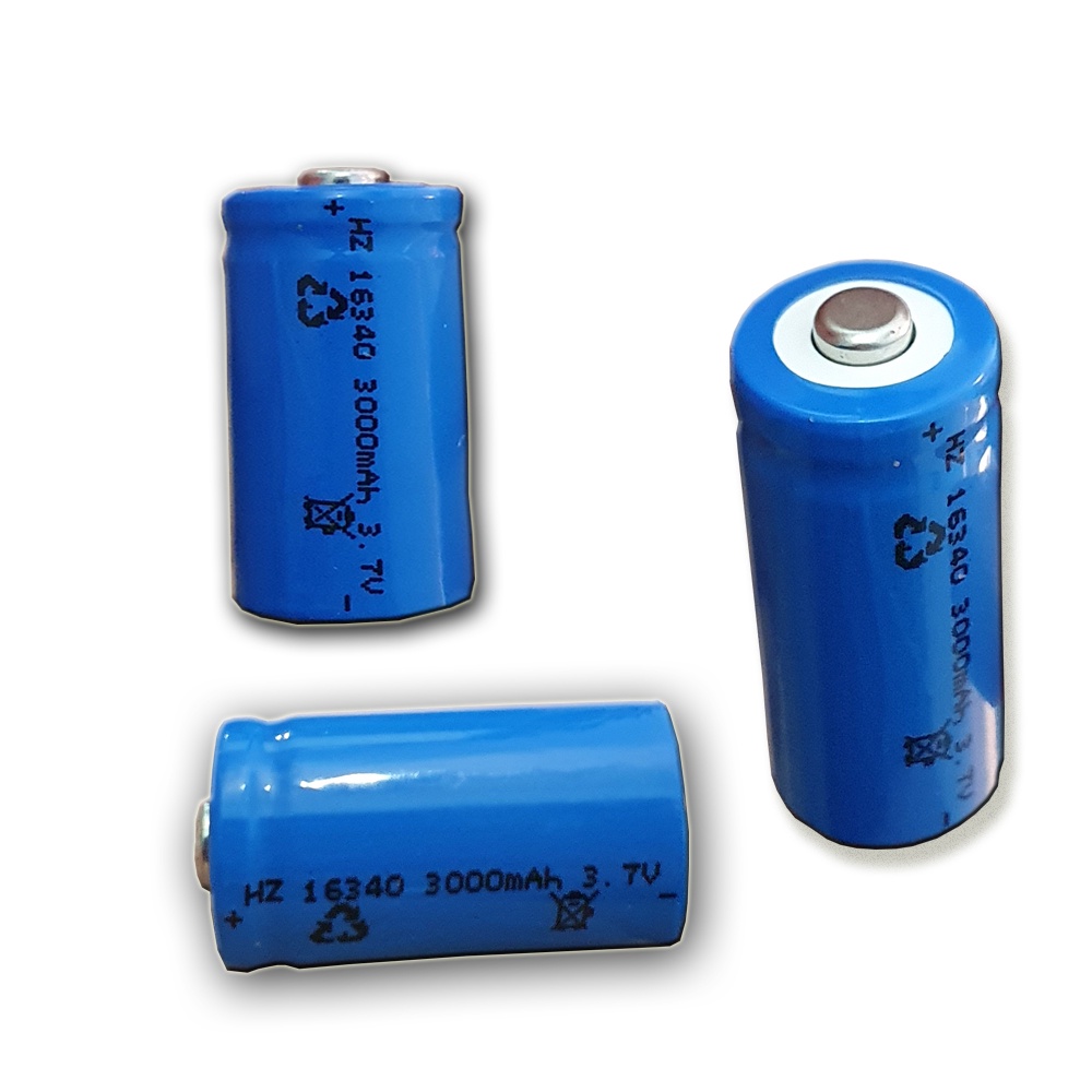 Baterias Cr123a Recarregável 3 Unidades 16340 Promoção - Escorrega o Preço