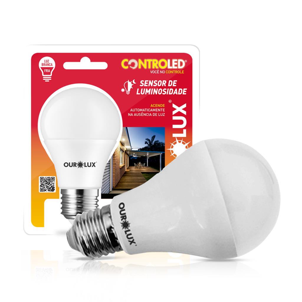 Lampada Led Inteligente Sensor De Luminosidade 9W E27 6500K - Home & Living