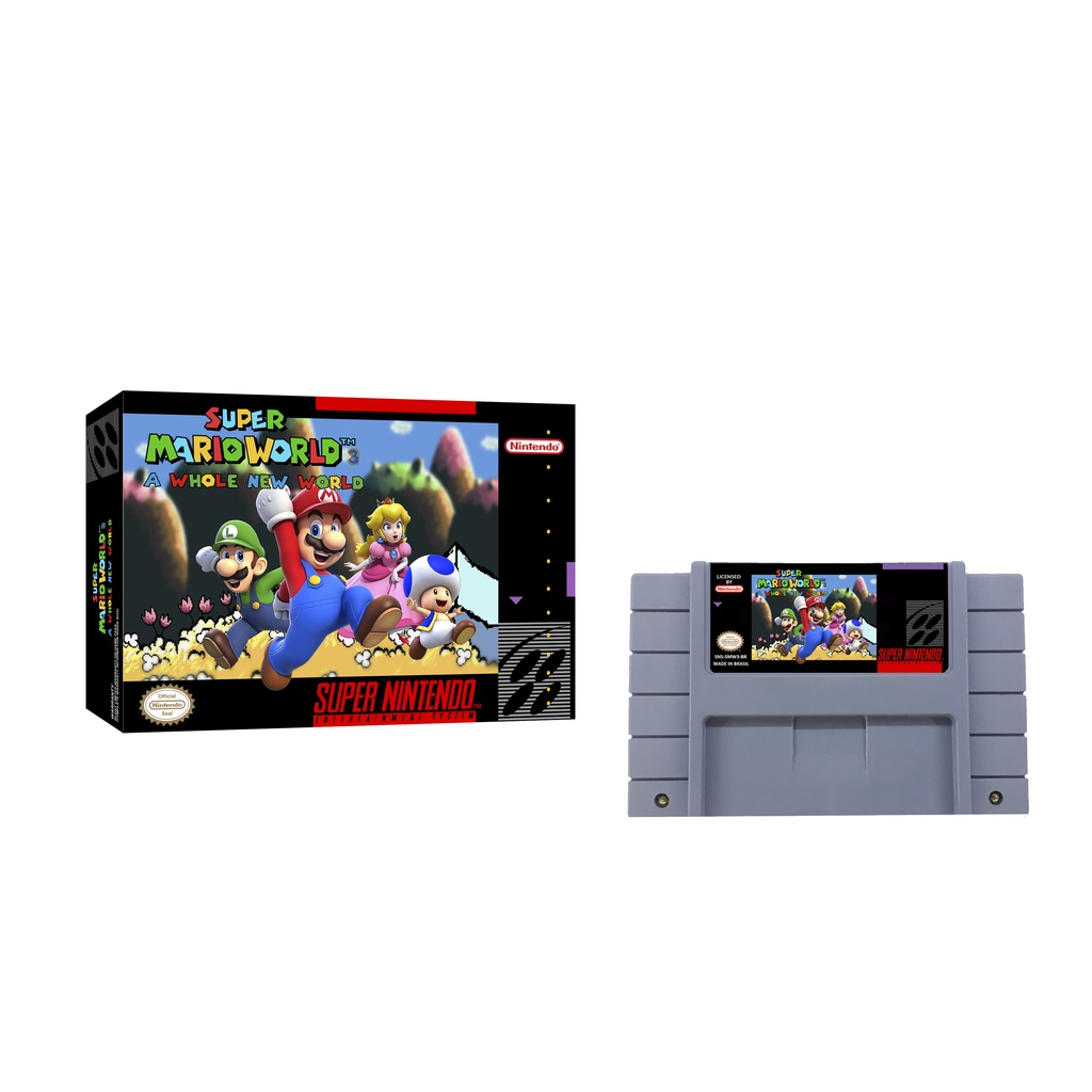 Super Mario World 3 - A Whole New World com caixa