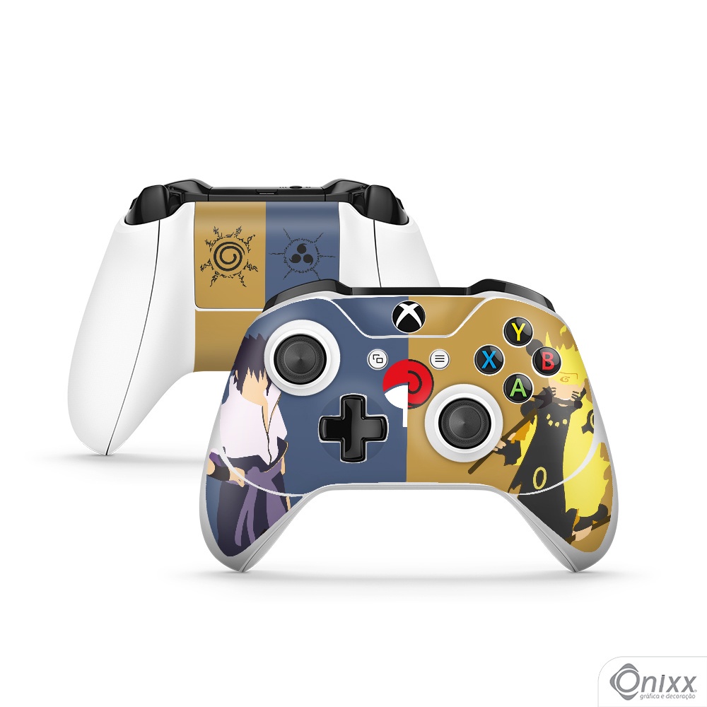 Skin XBOX JOYSTICKS Adesiva Naruto e Sasuke Minimalist