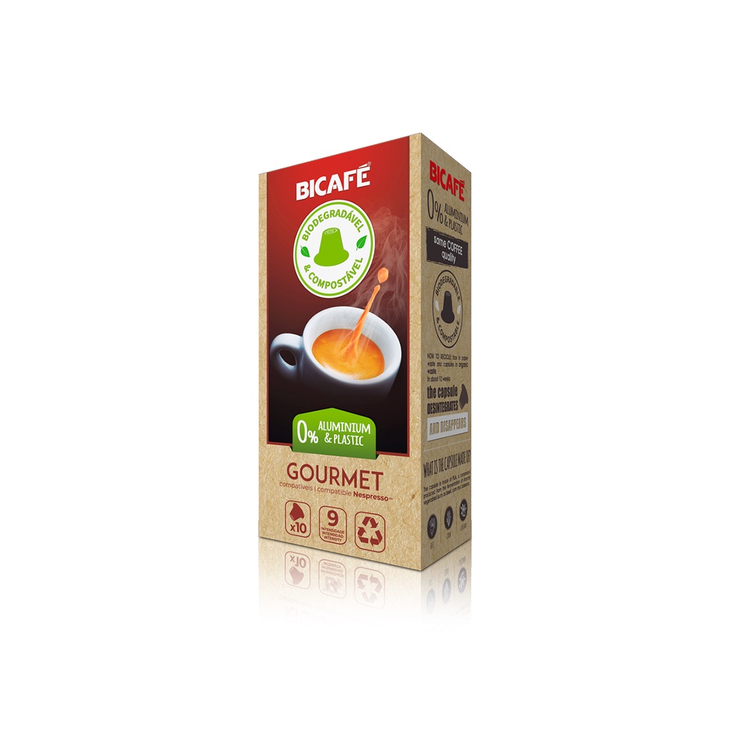 Cápsula De Café Bicafé Gourmet Biodegradável Maq. Nespresso*