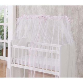 Mosquiteiro para berço Padrao Americano Rosa Bebê - Véu Berço Americano Rosa